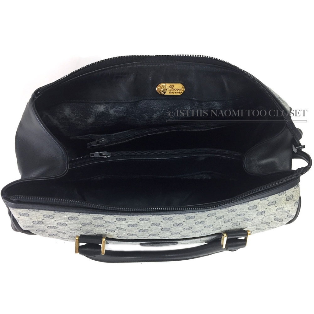 GUCCI  Italy Vintage Classic Signature Satchel - Picture 7 of 8